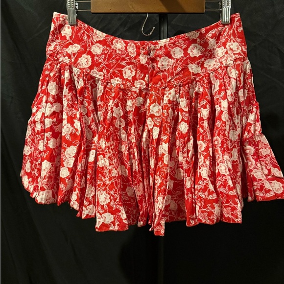 Ladies Raga size Large Floral Red and White Women's Skirt - Picture 2 of 5